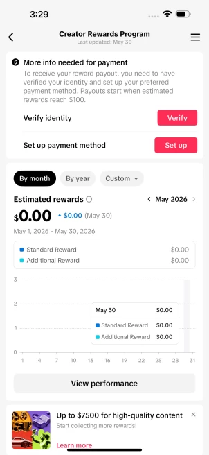 US Fully Monetized Creator Rewards Program Account – 27K Real Followers & 590K Likes | Instant Earnings, Full Access & Account in Good Standing