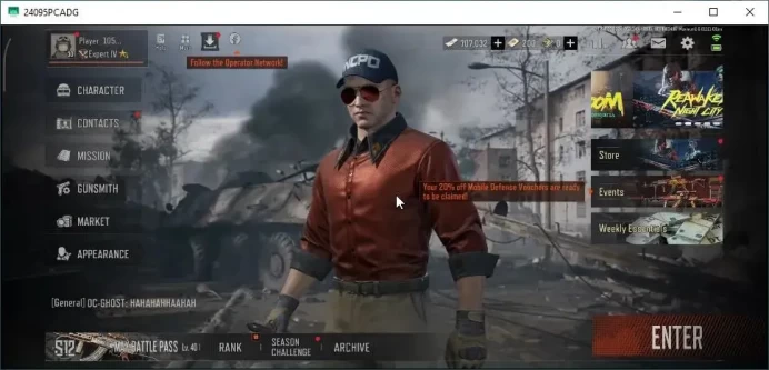 MOBILE Lvl 30|SV 19,3M|CV 15M|Corpo Set|SS Groza,SS SCAR-L,SS T03,GM AK-12,Forest MP5,Etc|CN ON|Infinite|Check SS(AB3267)