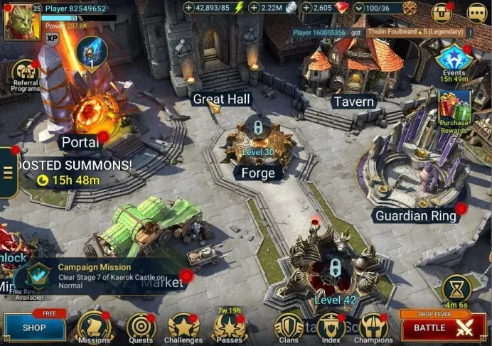 Lv 25|Power 237K|7 Legend(Togron,Ninja,Deliana,Guurda,U Deathknight,Cleopterix,Aleksandr)|2,6K Gems+42K Energy|Plarium(RSL1523)