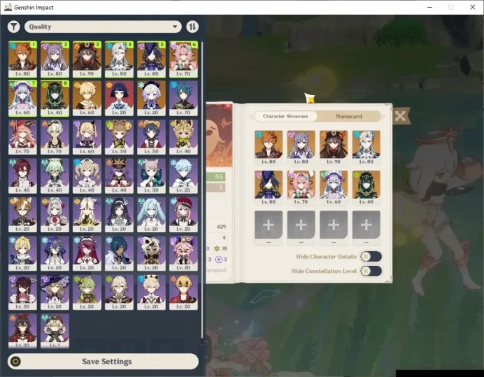ASIA|AR 55|7 Limited+3(*5Wep)|(Hu tao,Neuvillette,Clorinde,Varesa,Tartaglia,Nefer,Mizuki,Etc|Mc Male|TakeMail|CheckSS(GI6693)