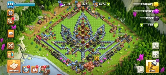 Th 17 Max| Change Name 1000 Gem | Equipment Epic 5 | Defence Max| Heroes 97 100 75 75 47