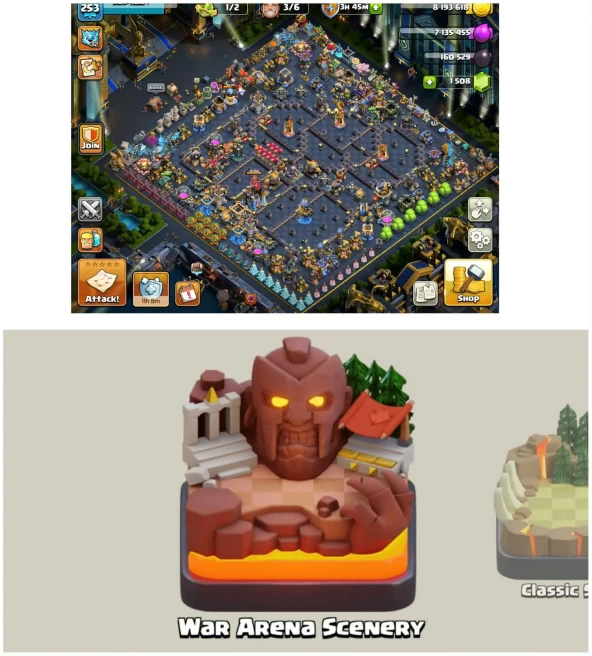 [Complete Leauge Set With War Arena]||Th18 Full Decorated Base||Max Wall||16 Epic 13 Epic Max||Max Builders Apprentice