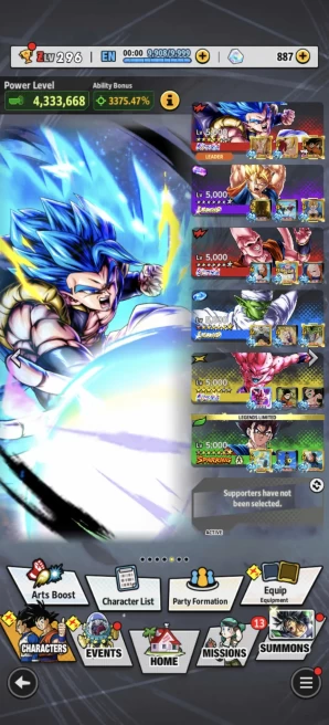 B202-IOS+Android-Meta-4 UL(Gogeta v2+Super Buu Full Star+Buu Kid)+LR(Vegito Full Star+Piccolo)+32 Legends+Vip Equipment+ Built 4 Good Team PVP+G