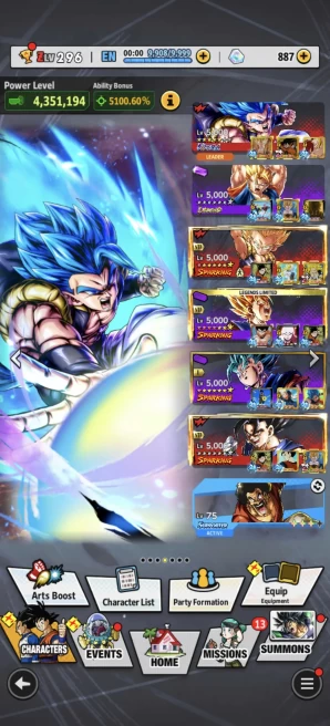 B202-IOS+Android-Meta-4 UL(Gogeta v2+Super Buu Full Star+Buu Kid)+LR(Vegito Full Star+Piccolo)+32 Legends+Vip Equipment+ Built 4 Good Team PVP+G