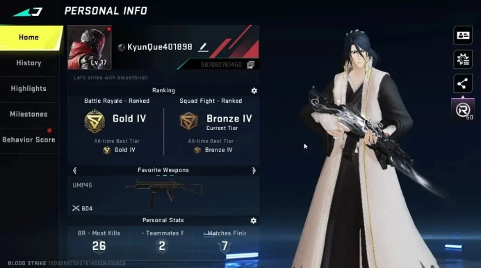 ASIA|Collab TR [MCX-The Worst]+BLEACH Byakuya|ULTRA [ETHAN-Raid Mask]|Legendary [M4A1,INP9,VSS]|NetEase(BLS4698)