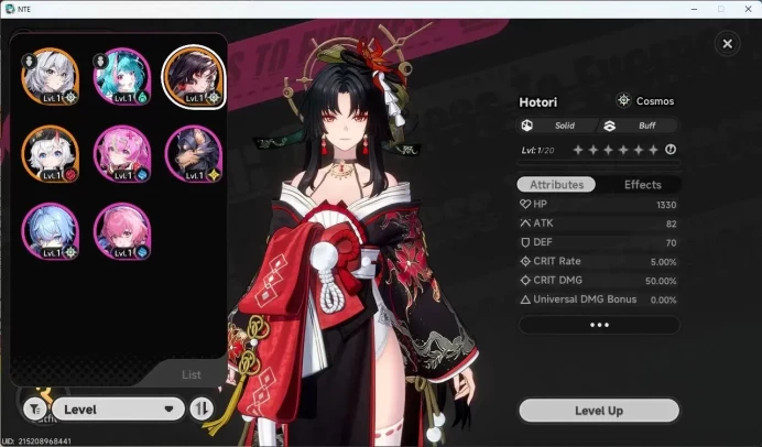 SEA | Starter Lv 3 | 2 S-Class (Hotori,Sakiri) + 1 S-Class Select | MC Female | TakeMail Check SS NTE203B