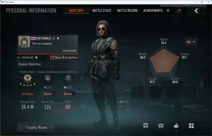 Mobile | LV 30 | SV 16.4 M | CV 12.2 M | Maelstrom AKM, Maelstrom AUG, WP AR-57, QS AKS-74U | More Check SS  AB490B