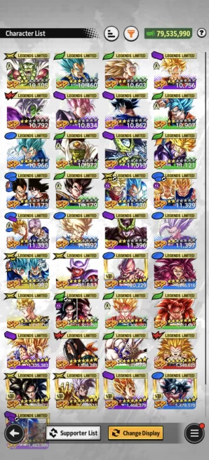 B198-IOS+Android-Vip Team GT-UL(SS4 Vegeta Full Red Star+SS4 Goku+SS4 Gogeta)+LR Super Vegito+37 Legends+Vip Equipment+Good Zenkai+SS4 Goku Zenk