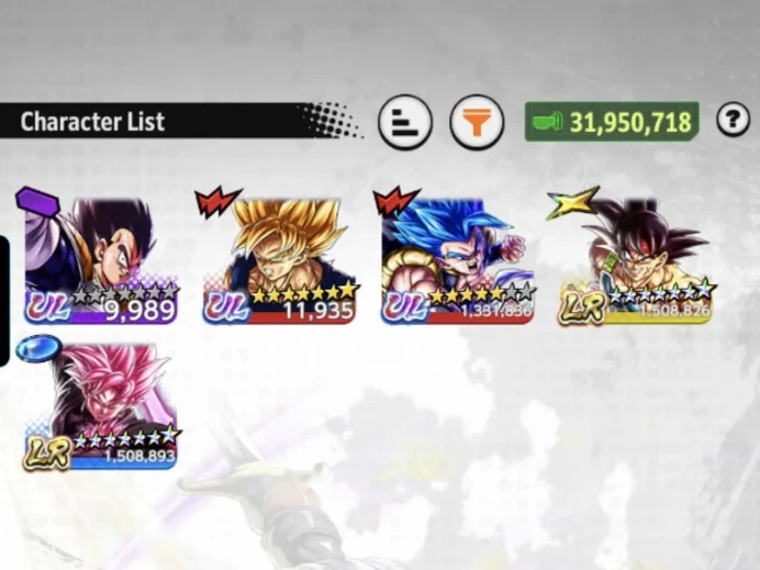 B197-IOS+Android-Meta-2 LR Full Red Star(Goku Black+Bardock)+UL Gogeta v2+Good Equipment+17 Legends Limited+Good Team Rank PVP+LF Goku Black+Zam
