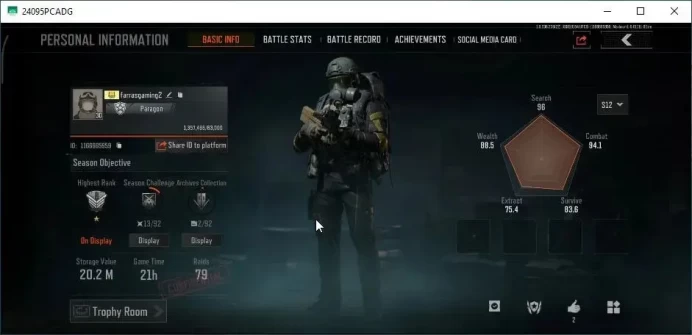 MOBILE Lvl 30|SV 20,2M|CV 12M|4 Set|Decree VSS,Rebel Glasses,HLC Tactical,03 Heavy,AK-102,Etc|CN ON|Infinite|Check SS(AB3271)