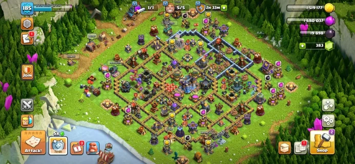 Town hall 18 185, 8 Hero skin, C6333