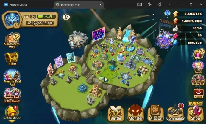 GLOBAL Lv 53|2 LD[Nigong,Wolyung]|24 Total NB5[Shi Hou,Amber,Rica,Etc]+56 6*Monsters|All Farm+Auto R4|2 Islands|Hive(SWR1387)