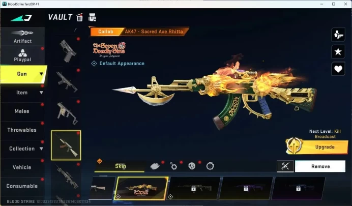 ASIA|3 Eternal Gun|6 Collab Gun 7DS/TR|3 ULTRA|ManyLegendary Gun|Eternal Striker Collab Mikey Max Lvl|More Check SS BS1125B