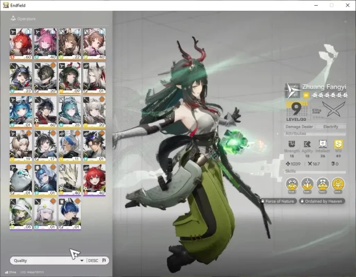 ASIA|Ready Gacha|Lv53|Oro 13K|8SSR(5Limit)+22*6WEP|[Laevatain,GilbertaP1]+sign,Fangyi,Tangtang,Yvone|Gryphlink|TakeMail|END1946