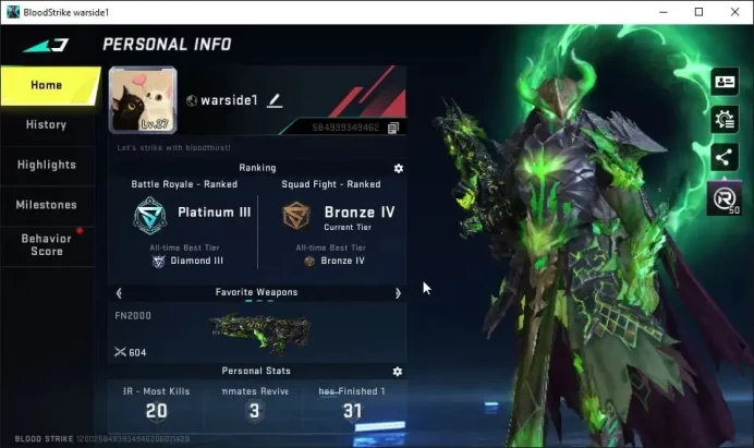 ASIA|ETERNAL VOLT-DeathClaw|ULTRA FN2000-Limbo Lv2|9 Legendary[ETHAN,Kar98k,MCX,Magnum,INP-9,KAG-6,AK47,Etc]|NetEase(BLS4711)