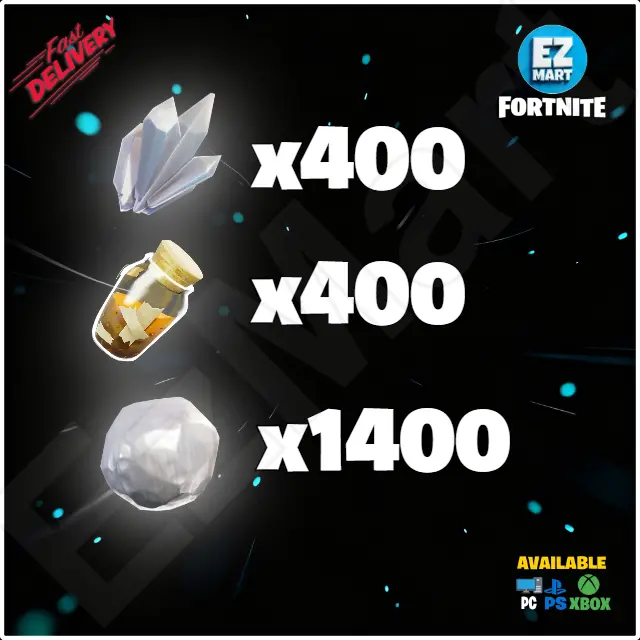 Floor Freeze Trap Kit 400 Quartz Crystal, 400 Rough Mineral Powder, 1400 Rough Ore | PC-Xbox-PS | Fast Delivery