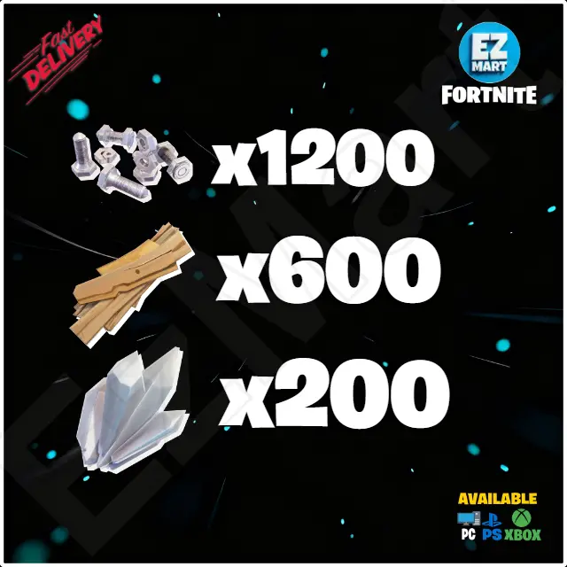Anti Air Trap Kit 1200 Nuts & Bolts, 600 Planks, 200 Quartz | PC-Xbox-PS | Fast Delivery