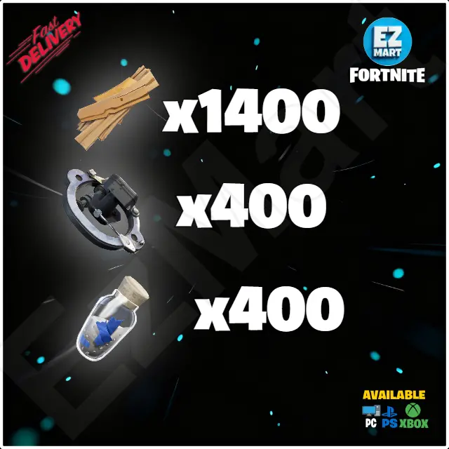 Broadside Trap Kit 1400 Planks, 400 Simple Mechanical Parts, 400 Simple Mineral Powder | PC-Xbox-PS | Fast Delivery