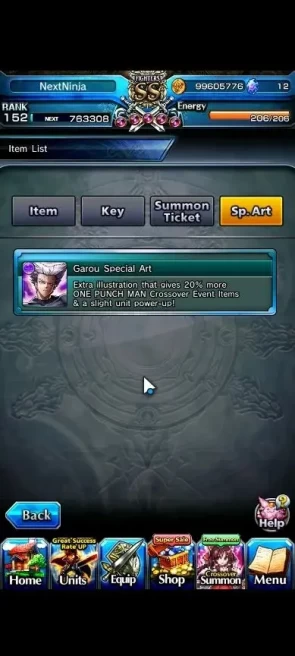 Global|1 Sp Art|Rank 152|37 Ascend+10 TW|(Beta,Shadow,Chloe,Fen,Jay,DLS Rimuru,Sanageyama,Etc)+TW|Lpot 427+52RGB|CheckSS|GS2610
