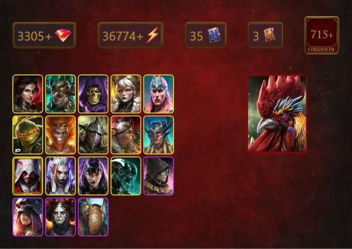 [STARTER]Galleus Bloodcrest+Senna Amberheart+Adelyn+Leminisi the Gold-Wing+Skeletor+Loki+Michelangelo+Wukong+Rathalos+37Epics