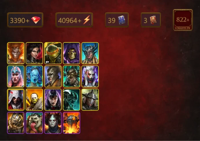 [STARTER]Siphi+Wallmaster Othorion+Wukong+Adelyn+Michelangelo+Skeletor+Scyl+Loki+Leminisi the Gold-Wing+Visix+49Epics
