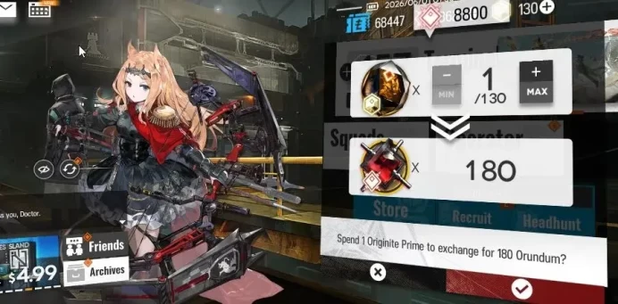 Lv 27 | 60 OP + 1 Skin | 8620 Orundum + 130 Originium | Char *6 (Saria,Archetto,Exusiai) | Terminal 15-1 | Check SS | (AK1530)
