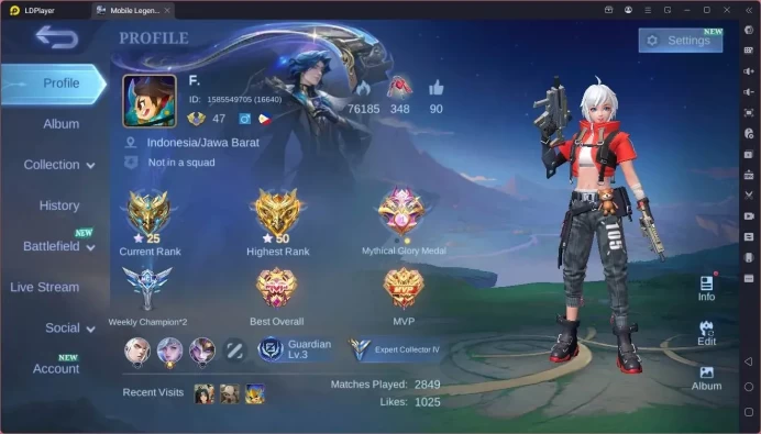 Global|Hero 103|Skin 138|Expert|9th  Fanny|CC Natalia|Naruto Vale|Dragon Ling|Epic Gorck,Valir,Khaled|More Check SS ML2091B