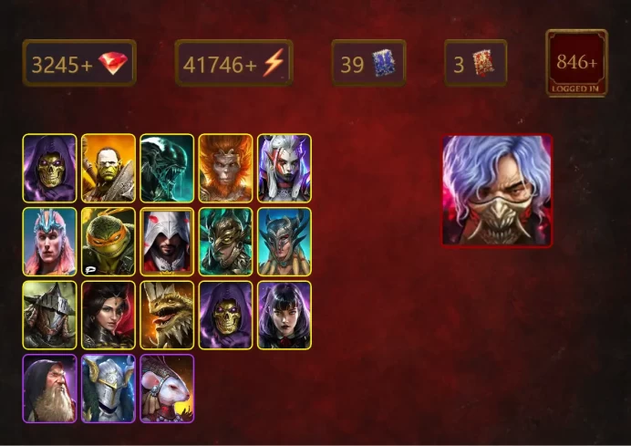 [STARTER]Toshiro+Legate Teox+Skeletor+Artak+Xenomorph+Wukong+Visix+Loki+Michelangelo+Ezio Auditore+35Epics
