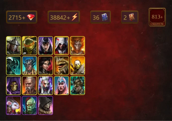 [STARTER]Taras+Legate Teox+Rathalos+Michelangelo+Alice+Ezio Auditore+Wukong+Xenomorph+Scyl+Adelyn+Artak+Skeletor+Visix+42Epics