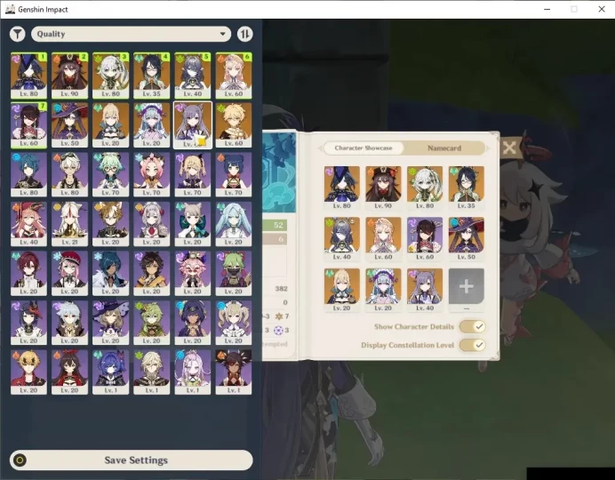 ASIA|AR 52|6 Limited+2(*5Wep)|Nicole,Lauma,Nahida,Hutao,Clorinde,Xianyun|Mc Male|TakeMail|CheckSS(GI6699)