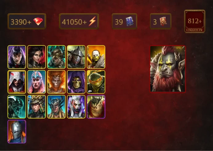[STARTER]Gizmak+Harima+Alice+Adelyn+Leminisi the Gold-Wing+Rathalos+Artak+Ezio Auditore+Loki+Wukong+Skeletor+34Epics