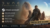 Dune: Awakening ◈ Fresh New Steam Account ◈ 0 Hours Played ◈ Full Original Email Access ◈ Instant Delivery ◈ Live Support 24/7