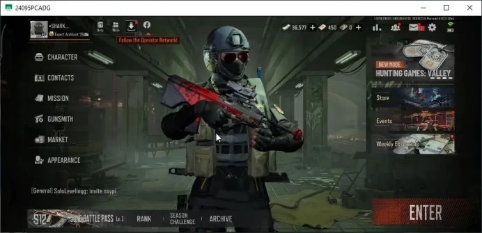 MOBILE Lv 30|SV 143,7M|CV 96,5M|Battle Machete,Sapper Shovel|Symphony AR57,Fruit AR57,|Many Skin|CN OFF|Infinite|CheckSS|AB3272