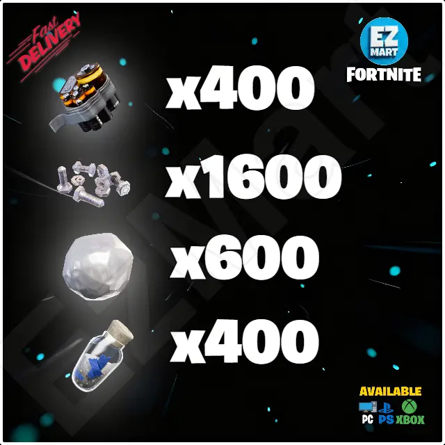 Ceiling Electric Field Trap Kit 400 Batteries, 1600 Nuts n Bolts, 600 Rough Ore, 400 Simple Mineral Powder | PC-Xbox-PS | Fast Delivery