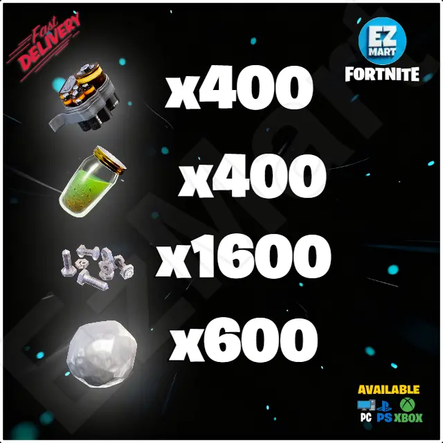 Ceiling Electric Field Trap Kit 400 Batteries, 1600 Nuts n Bolts, 600 Rough Ore, 400 Fine-grain Mineral Powder | PC-Xbox-PS | Fast Delivery