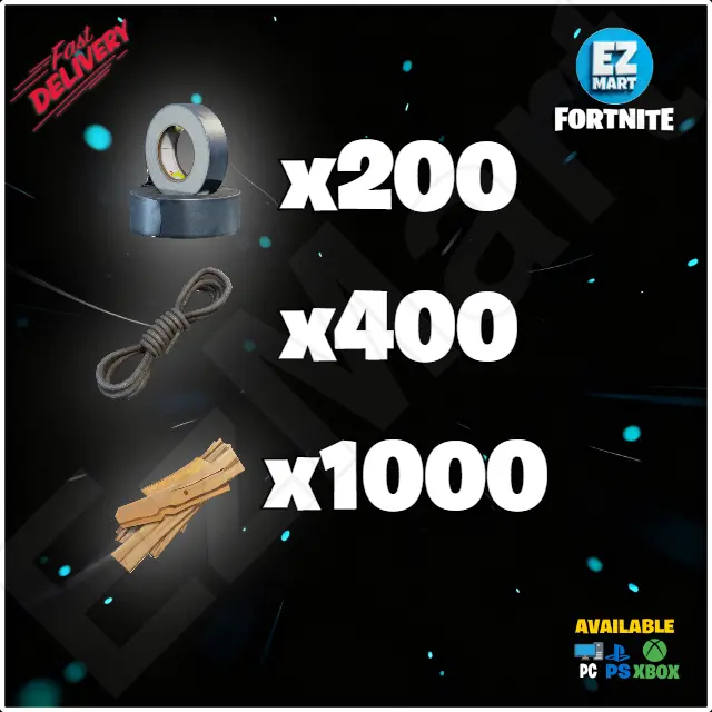 Wooden Floor Spikes Trap Kit 200 Duct Tape, 1000 Planks, 400 Peaky Twine | PC-Xbox-PS | Fast Delivery