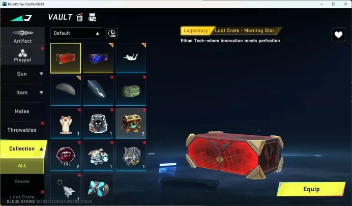 ASIA | ETHAN Eternal Striker|AOT KAG-6 Gun|M4A1 Ultra Gun|2 Legendary Guns|10 Epic Name Card|L3 Bronze|More Check SS BS1129B