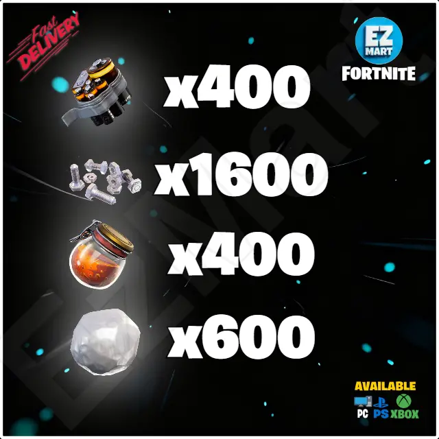 Ceiling Electric Field Trap Kit 400 Batteries, 1600 Nuts n Bolts, 400 Oxidized Mineral Powder, 600 Rough Ore | PC-Xbox-PS | Fast Delivery