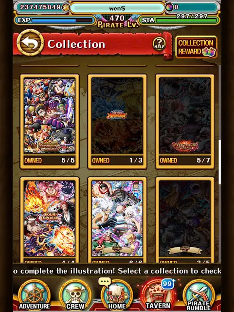 OPTC126: Global - Lv470  - 312M Bounty -   Account Mid Game  -  Sugo Rage 275/304