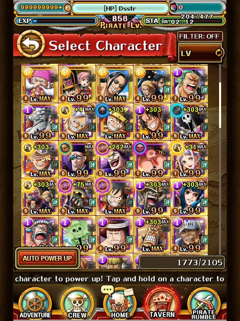 OPTC127: Global - Lv856 - 230M Bounty -   Account Mid Game  -  Sugo Rage 320/304
