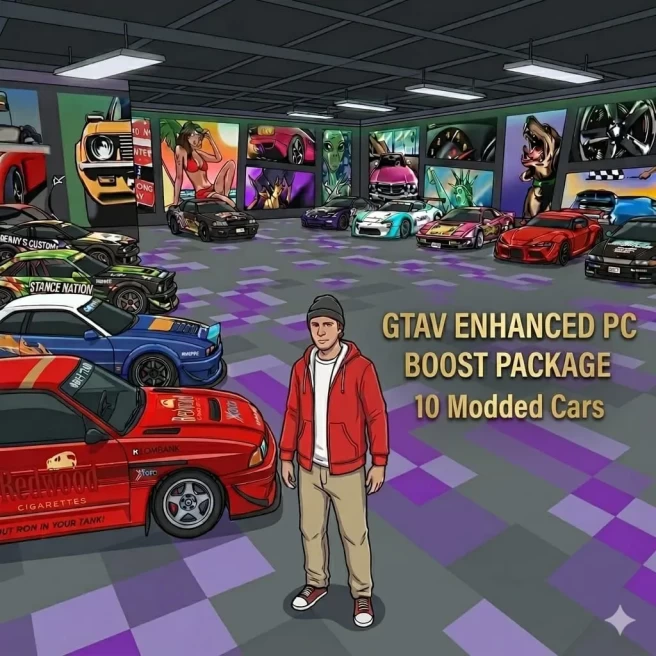 Steam GTA Enhanced PC Boost | 10 Modded Cars