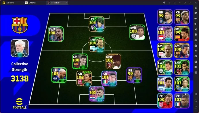 Android|PW 3138|Bigtime Rijkaard|Legendary Ronaldinho|Epic Forlan,Torres|SHW Messi(2),Neymar,Idzes Etc|2026|Check SS EFB1660B