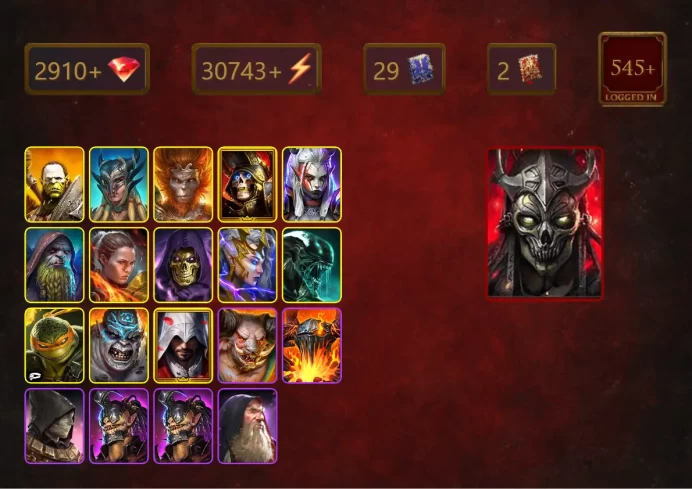[STARTER]The Calamitus+Klaazag Keyhulk+Jingwon+Artak+Scyl+Wukong+Deathknight+Visix+Gurptuk Moss-Beard+Ronda+Skeletor+32Epics