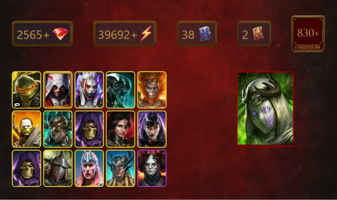 [STARTER]Theodosia+Bayek+Michelangelo+Ezio Auditore+Visix+Xenomorph+Wukong+Artak+Leminisi the Gold-Wing+Skeletor+Adelyn+41Epics