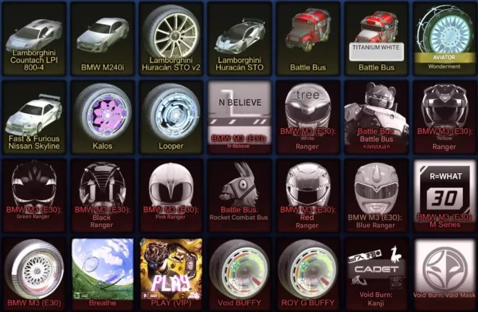 RL260 // ACCOUNT WITH  Skyline + 8 DLC, Fennec, Civic, 3 BM + inventory + 1 LVL  (K)