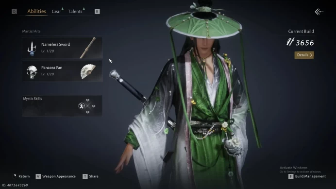 ASIA | Selector On 1 Harmonic Core|Starter MC Male Lv7 |3656 Build|Nameless Sword  | Panacea Fan  | 304K | Check SS WWM178B