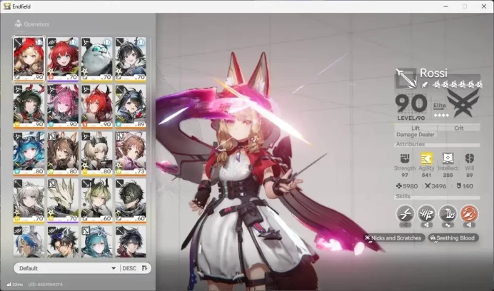 ASIA | Lv 60 |6 Limit+3 Sign|Limit (Z.Fangyi,Laevatain Sign,Tangtang,Rossi,Yvonne Sign,Gilberta Sign)| Check SS AKE474B