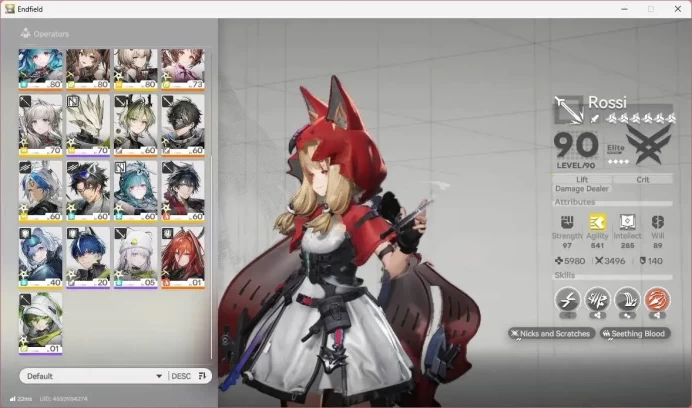 ASIA | Lv 60 |6 Limit+3 Sign|Limit (Z.Fangyi,Laevatain Sign,Tangtang,Rossi,Yvonne Sign,Gilberta Sign)| Check SS AKE474B