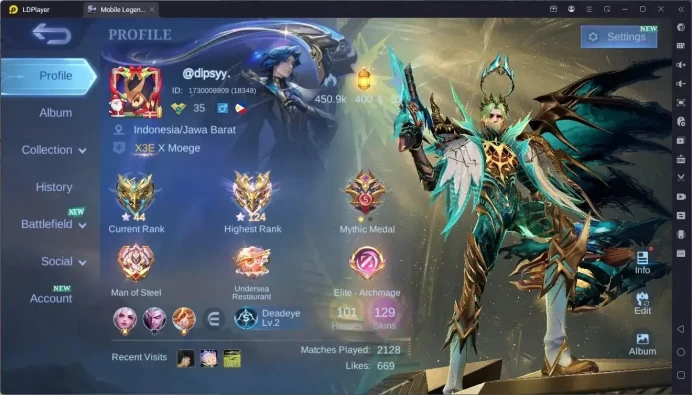 Global|Hero 101|Skin 129|Expert|Prime Granger|KOF Karina|Naruto Vale|9th Fanny|Spongebob Cyclops|More Check SS ML2097B