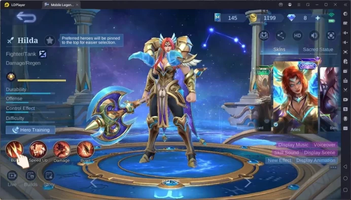Global|Hero 101|Skin 129|Expert|Prime Granger|KOF Karina|Naruto Vale|9th Fanny|Spongebob Cyclops|More Check SS ML2097B